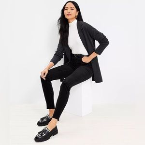 [Ann Taylor LOFT] Black Modern Slim Corduroy Pants
